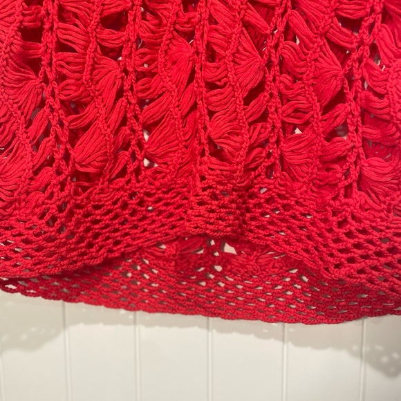 Chico's NWT Kenzie Macrame Pullover Sweater in Annatto Orange - Picture 4 of 8